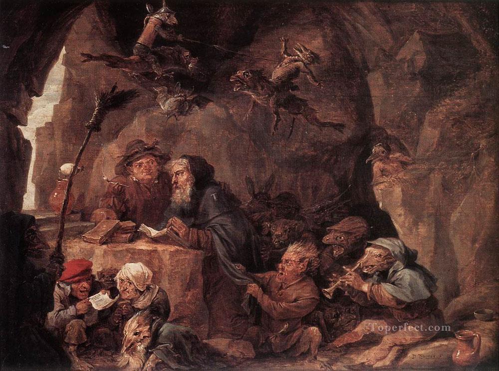 Temptation Of St Anthony David Teniers the Younger Oil Paintings